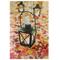 LED Lighted Fall Foliage & Lanterns Canvas Wall Art